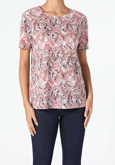 اعرض التفاصيل لـ متعدد الألوان للنساء تي شيرت بأكمام قصيرة