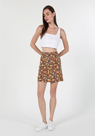 اعرض التفاصيل لـ   أزهار تنورة نسائية متعددة الألوان