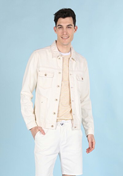 صورة من أبيض للرجال جاكيت سترة