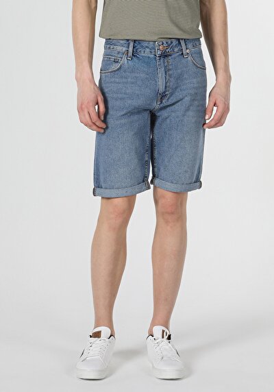 اعرض التفاصيل لـ عادي   الخصر رجالي الدنيم جان شورت