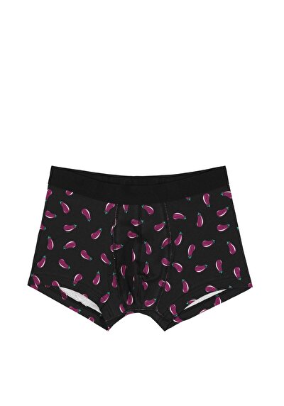 صورة من مودرن فيت مطبوع رجالي أسود بوكسر