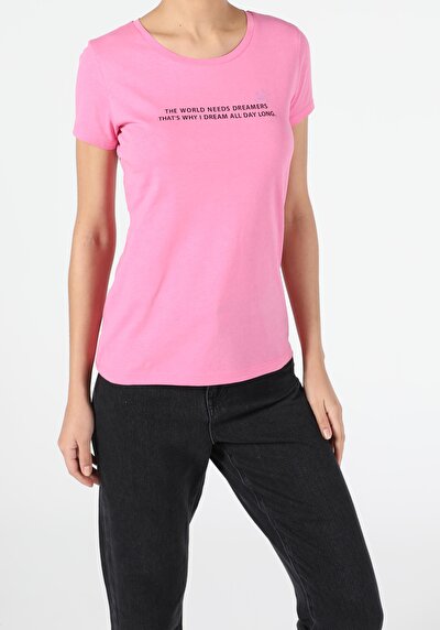 اعرض التفاصيل لـ وردي للنساء تي شيرت بأكمام قصيرة