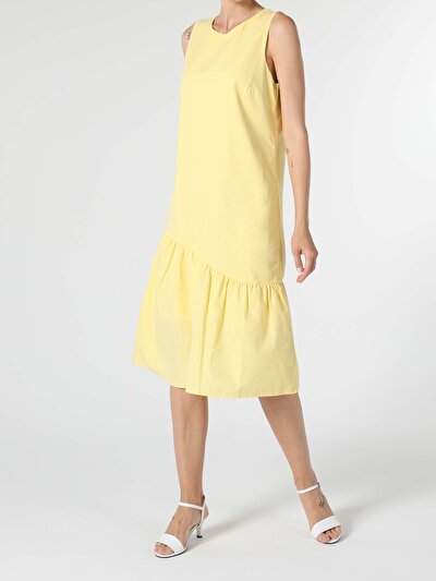 صورة من أصفر للنساء فستان