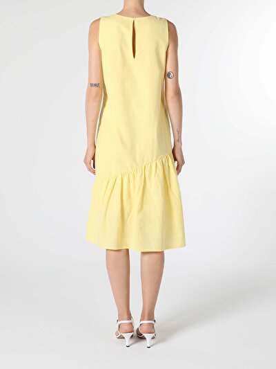 صورة من أصفر للنساء فستان