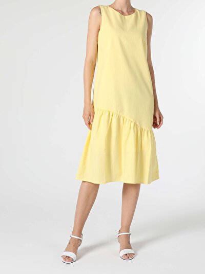 صورة من أصفر للنساء فستان