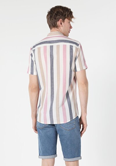 صورة من متعدد الألوان للرجال قميص كم قصير