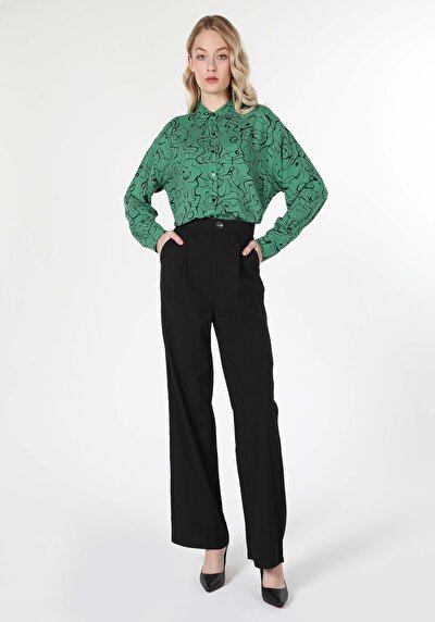 صورة من متعدد الألوان للنساء قميص  كم طويل