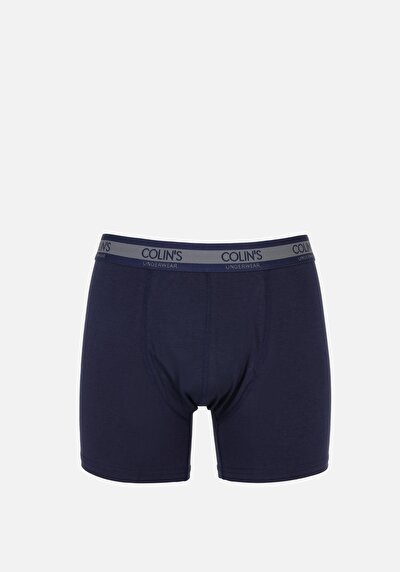 صورة من مودرن فيت مستقيم رجالي أزرق داكن بوكسر