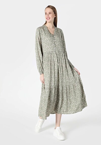 صورة من متعدد الألوان للنساء فستان