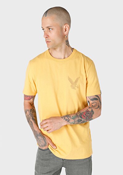 صورة من عادي رقبة مستديرة رجالي ساري كم قصير تي شيرت