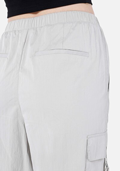 اعرض التفاصيل لـ   خصر منخفض ساق واسعة بنطلون حجري نسائي