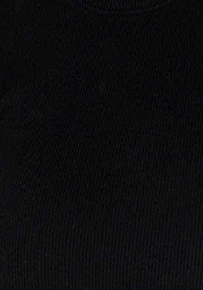 اعرض التفاصيل لـ فستان نسائي أسود بأكمام قصيرة نحيف