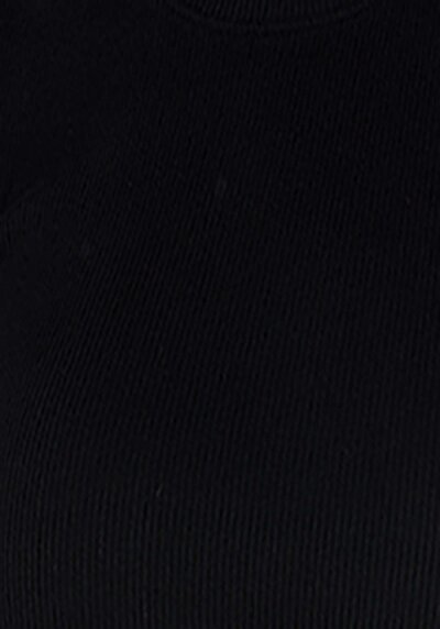 اعرض التفاصيل لـ فستان نسائي أسود بأكمام قصيرة نحيف