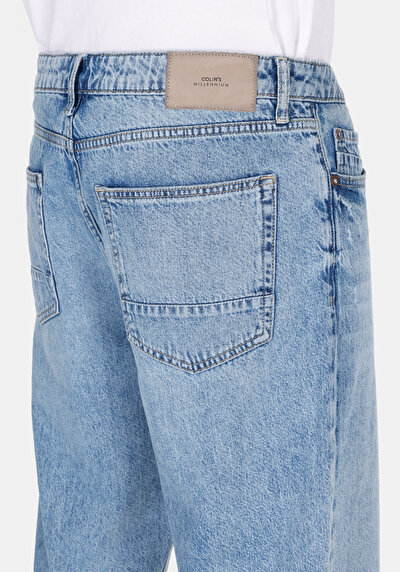 اعرض التفاصيل لـ مستقيم   الخصر مستقيم رجالي نيلي جان شورت