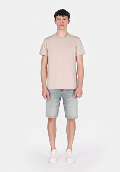 صورة من فضفاض مستقيم   الخصر مستقيم رجالي نيلي جان شورت