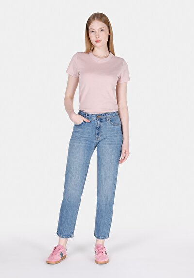 صورة من نحيف   الخصر نحيف الساق نسائي نيلي جينز