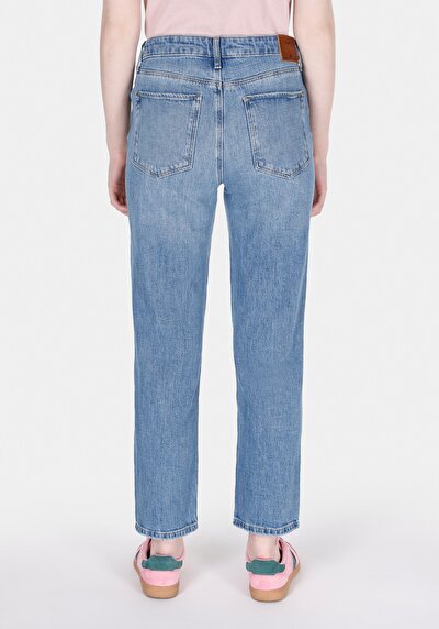 اعرض التفاصيل لـ نحيف   الخصر نحيف الساق نسائي نيلي جينز