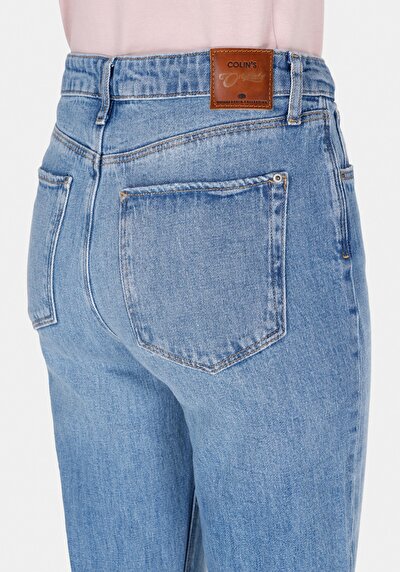 اعرض التفاصيل لـ نحيف   الخصر نحيف الساق نسائي نيلي جينز