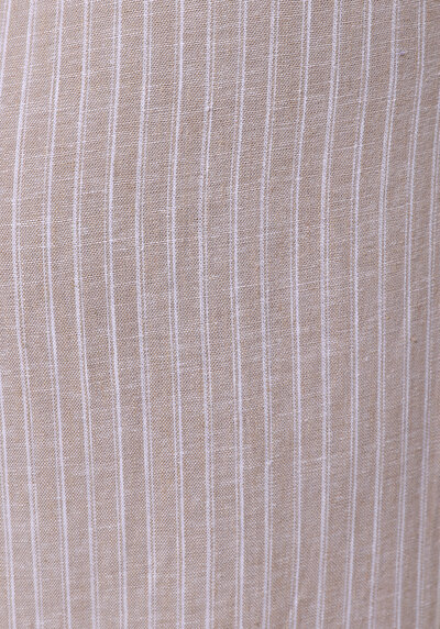 اعرض التفاصيل لـ Straigt Fit خصر منخفض ساق واسعة بنطلون بيج نسائي