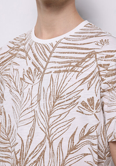 اعرض التفاصيل لـ أبيض للرجال تي شيرت بأكمام قصيرة