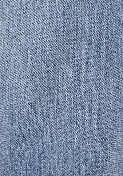 اعرض التفاصيل لـ مستقيم  خصر منخفض مستقيم الساق الجينز النيلي للرجال