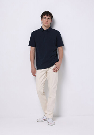 صورة من مستقيم  خصر منخفض مستقيم ساق مستقيمة جينز رجالي بيج