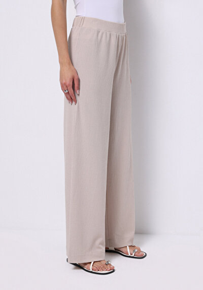 صورة من عادي الخصر مستقيم نسائي بيج بنطال رياضي