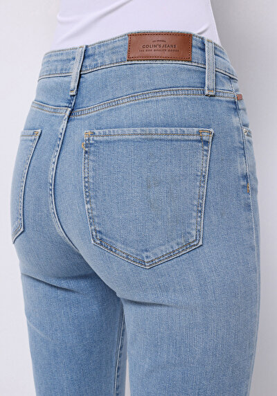 اعرض التفاصيل لـ عادي   الخصر حذاء نسائي جينز نيلي