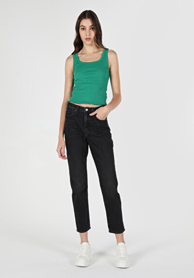 اعرض التفاصيل لـ ضيق صالح U الرقبة الأخضر نسائي الزينة 