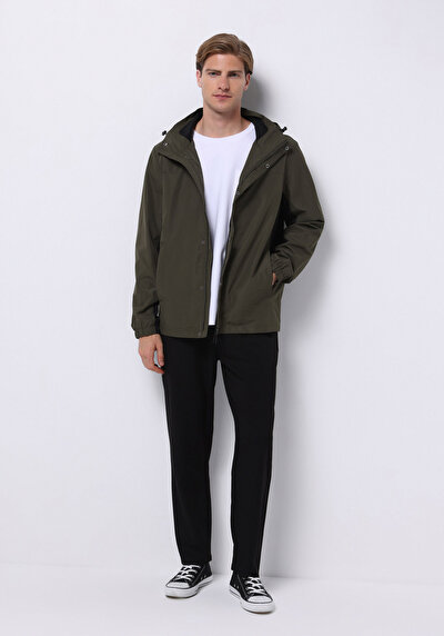 صورة من كاكي للرجال معطف المطرمعطف المطر