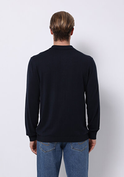 اعرض التفاصيل لـ أزرق بحري للرجال بلوفر