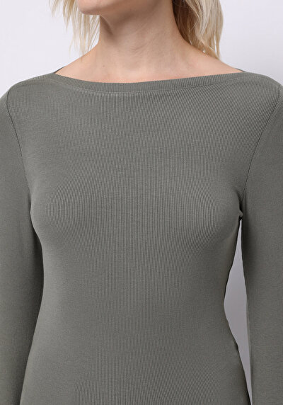 اعرض التفاصيل لـ أخضر للنساء تي شيرت كم طويل