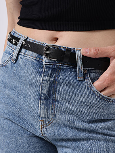 صورة من أسود للنساء حزام