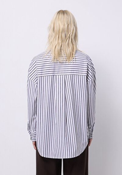 اعرض التفاصيل لـ أرجواني للنساء قميص  كم طويل