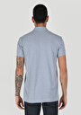 thumb-اعرض التفاصيل لـ ياقة بولو عادية مستقيمة رجالي أزرق كم قصير تي شيرت