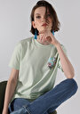 thumb-اعرض التفاصيل لـ أخضر للنساء تي شيرت بأكمام قصيرة