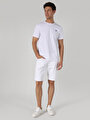 thumb-اعرض التفاصيل لـ أبيض للرجال تي شيرت بأكمام قصيرة