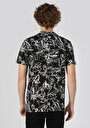 thumb-اعرض التفاصيل لـ   رقبة مستديرة مطبوعة رجالي أسود قصيرة الأكمام تي شيرت