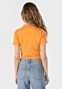thumb-اعرض التفاصيل لـ برتقالي للنساء تي شيرت بأكمام قصيرة