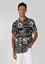 thumb-اعرض التفاصيل لـ أسود للرجال قميص  كم قصير