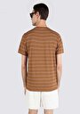 thumb-اعرض التفاصيل لـ تي شيرت رجالي بني بأكمام قصيرة بياقة مستديرة مقاس عادي
