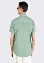 thumb-اعرض التفاصيل لـ أخضر للرجال قميص  كم قصير