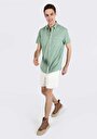 thumb-اعرض التفاصيل لـ أخضر للرجال قميص  كم قصير