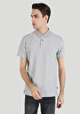 thumb-اعرض التفاصيل لـ   بولو الرقبة مستقيم رجالي رمادي كم قصير تي شيرت