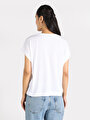thumb-اعرض التفاصيل لـ أبيض للنساء تي شيرت بأكمام قصيرة