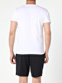thumb-اعرض التفاصيل لـ أبيض للرجال تي شيرت بأكمام قصيرة