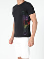thumb-اعرض التفاصيل لـ أسود للرجال تي شيرت بأكمام قصيرة