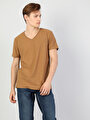 thumb-اعرض التفاصيل لـ بني للرجال تي شيرت بأكمام قصيرة