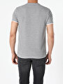 thumb-اعرض التفاصيل لـ رمادي للرجال تي شيرت بأكمام قصيرة