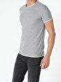 thumb-اعرض التفاصيل لـ رمادي للرجال تي شيرت بأكمام قصيرة